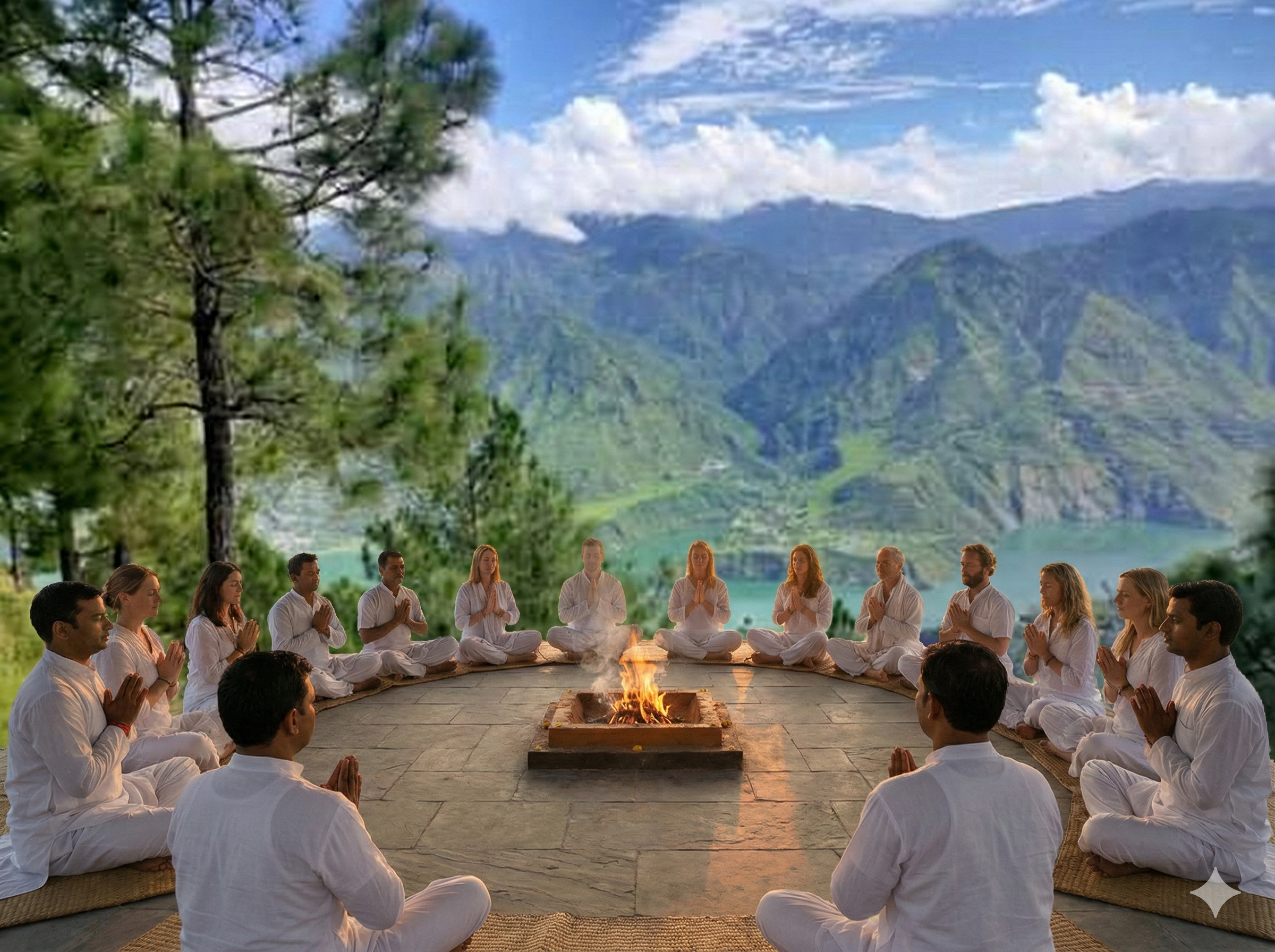 Ganges River flowing through Rishikesh